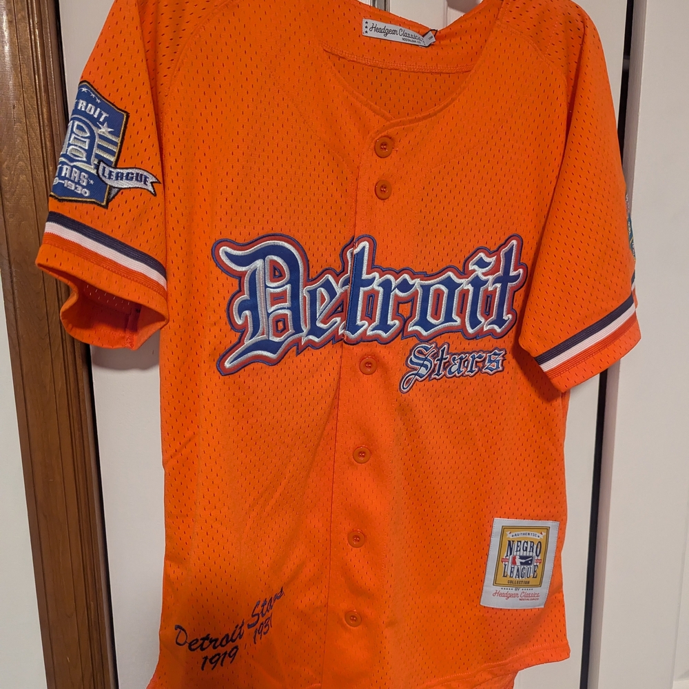 Mitchell & Ness Orange Detroit Stars Kids Jersey